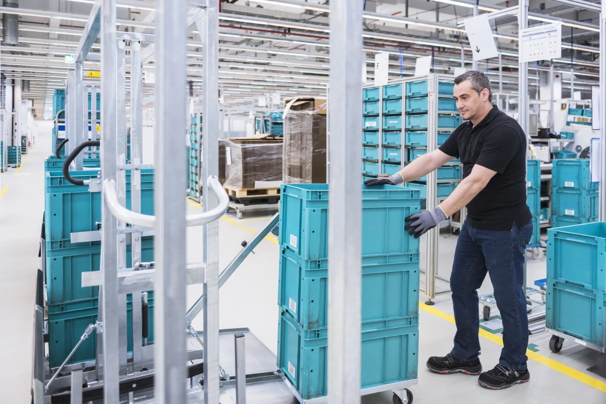 boxes in industrial